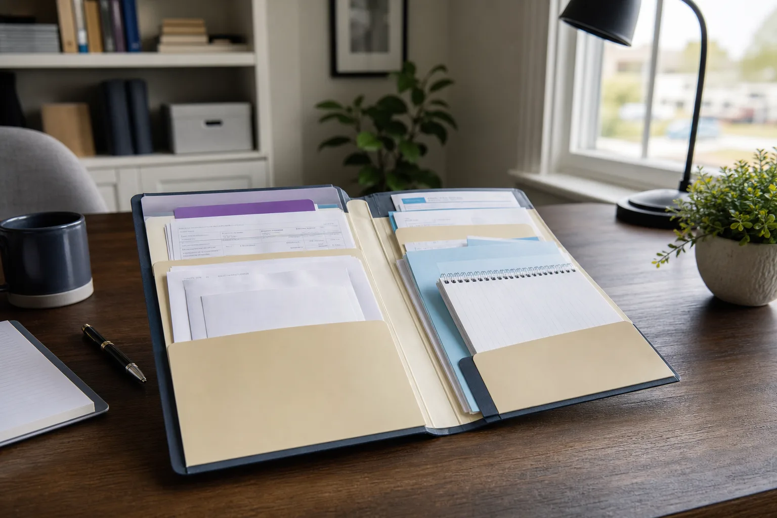 Organized claim documents and records prepared before filing a Request for Assistance