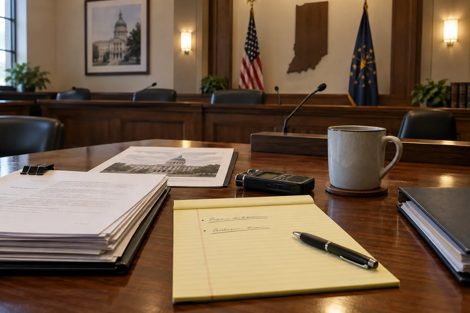 Hearing records and notes prepared for administrative review