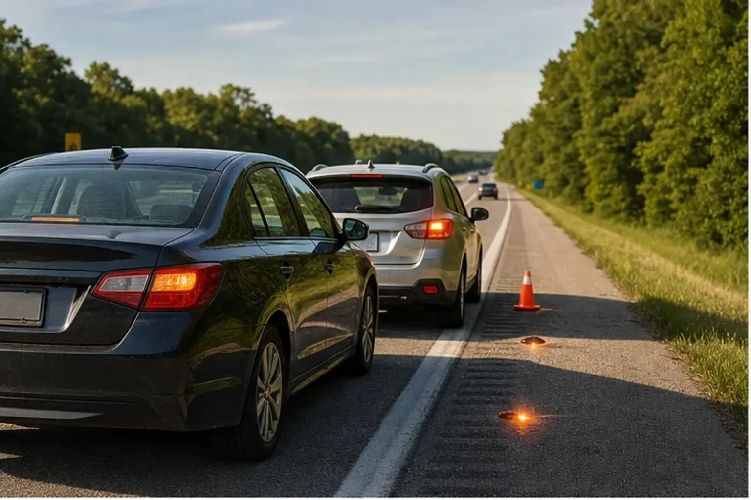 Fort Wayne attorney reviewing holiday weekend crash documents and insurance coverage with a client