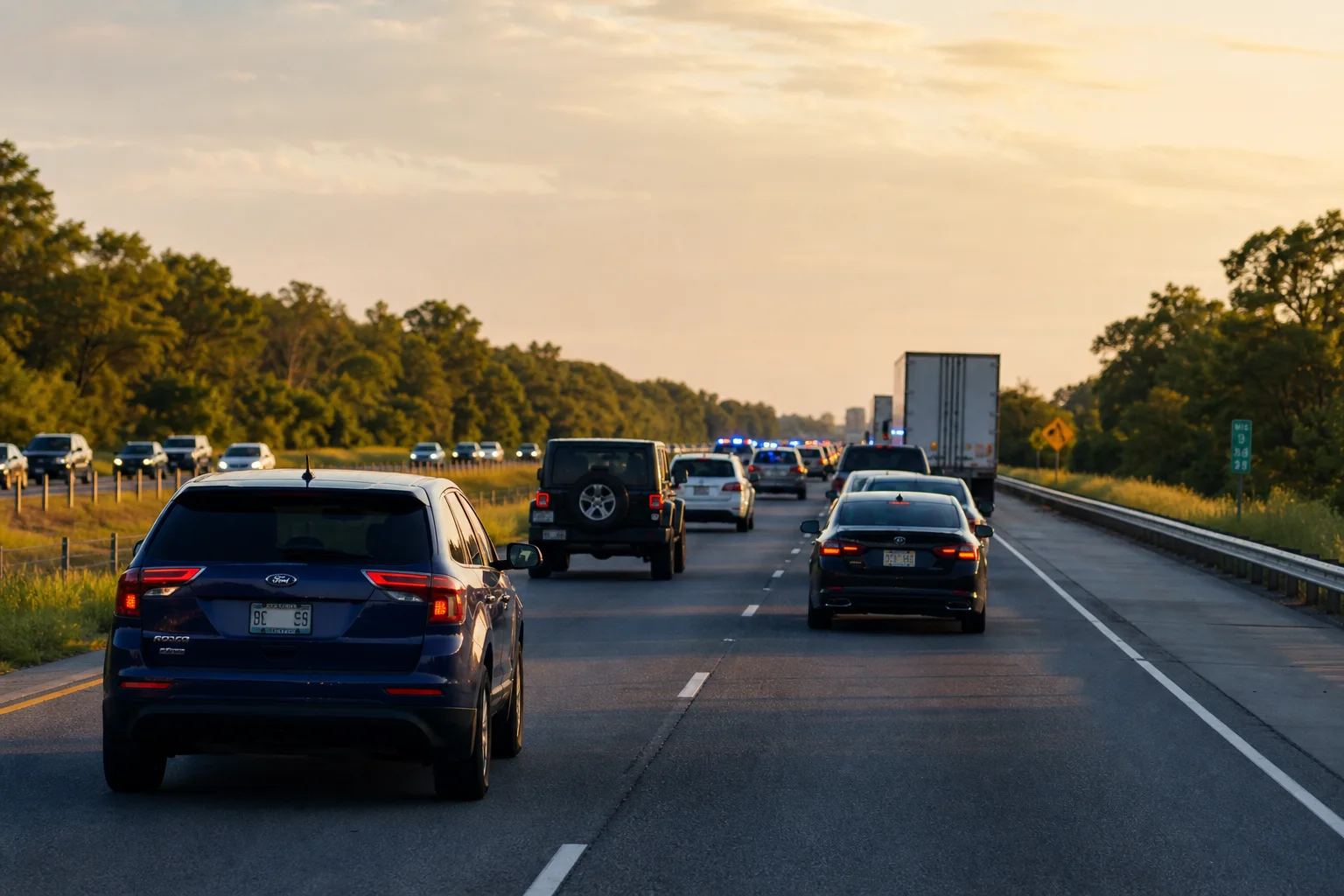 Holiday weekend crash claim file with insurance paperwork medical records phone keys and damage photos