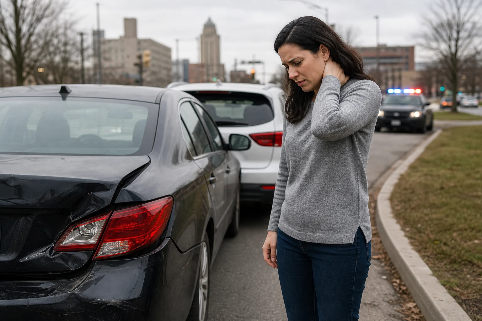 Whiplash symptoms after an Indiana car accident.