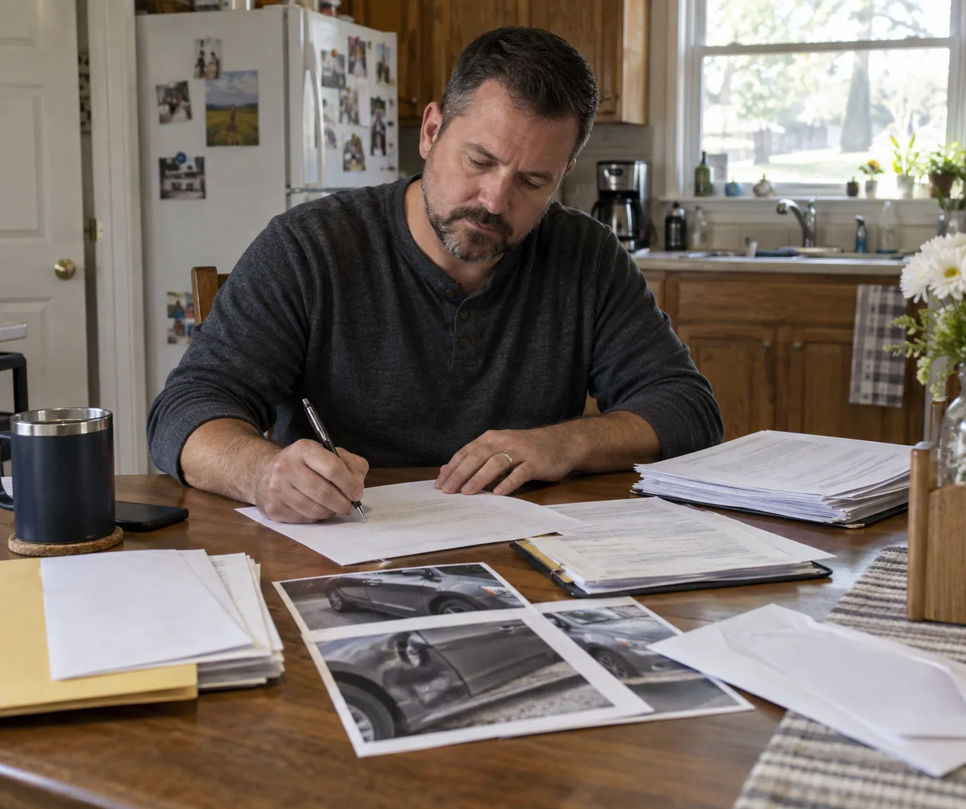 Indiana vehicle owner preparing a written insurance valuation dispute