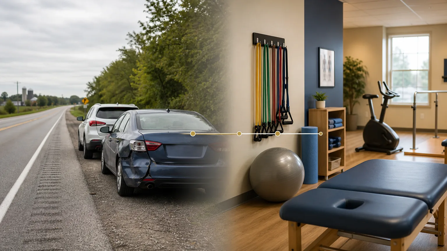 Physical therapy and recovery timeline after an Indiana car accident injury claim