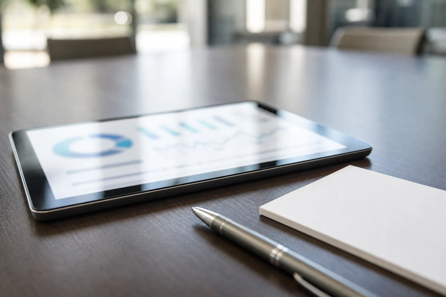Tablet and abstract claim chart representing insurance evaluation of an Indiana injury claim