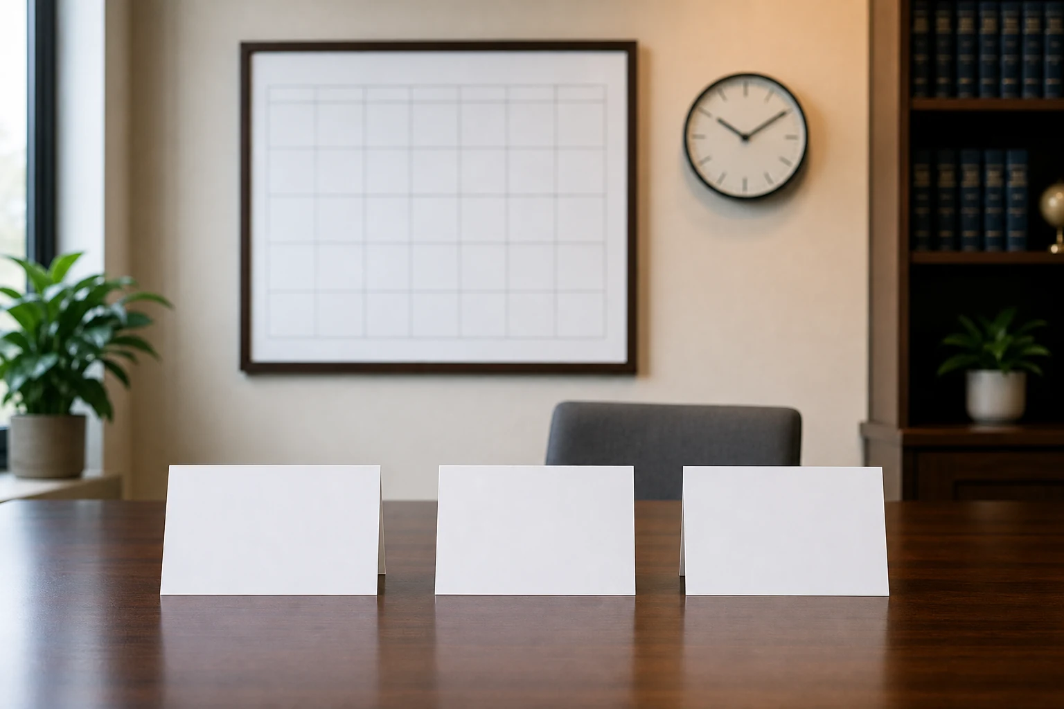 Blank calendar and clock representing deadlines and delays in an Indiana insurance claim