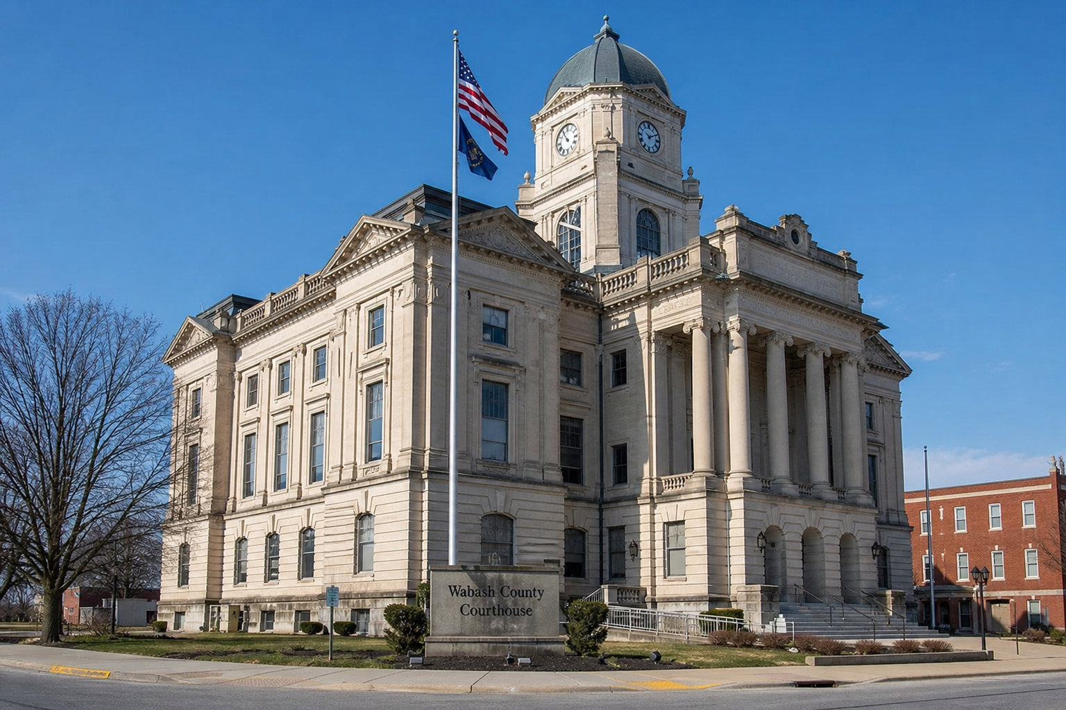Allen County civic building exterior in Fort Wayne, Indiana, representing the wrongful-death and probate process for fatal hit-and-run claims