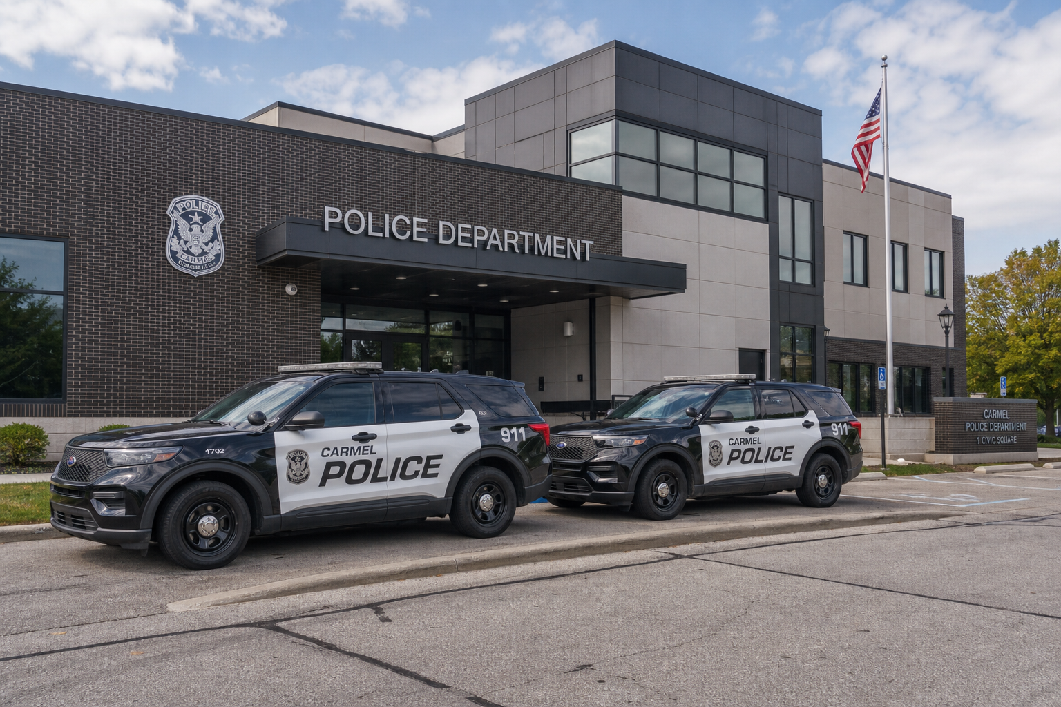Exterior of a Fort Wayne, Indiana police department building, representing the Fatal Accident Crash Team investigation into the Lafayette Street and Washington Boulevard pedestrian crash