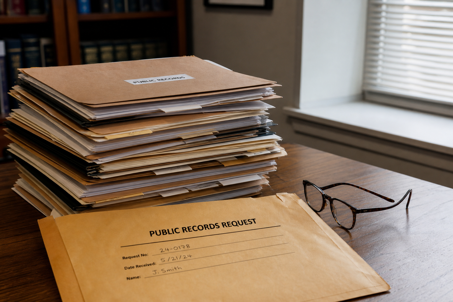 Public records documents representing a crash report request process after a serious semi-truck accident in Allen County, Indiana