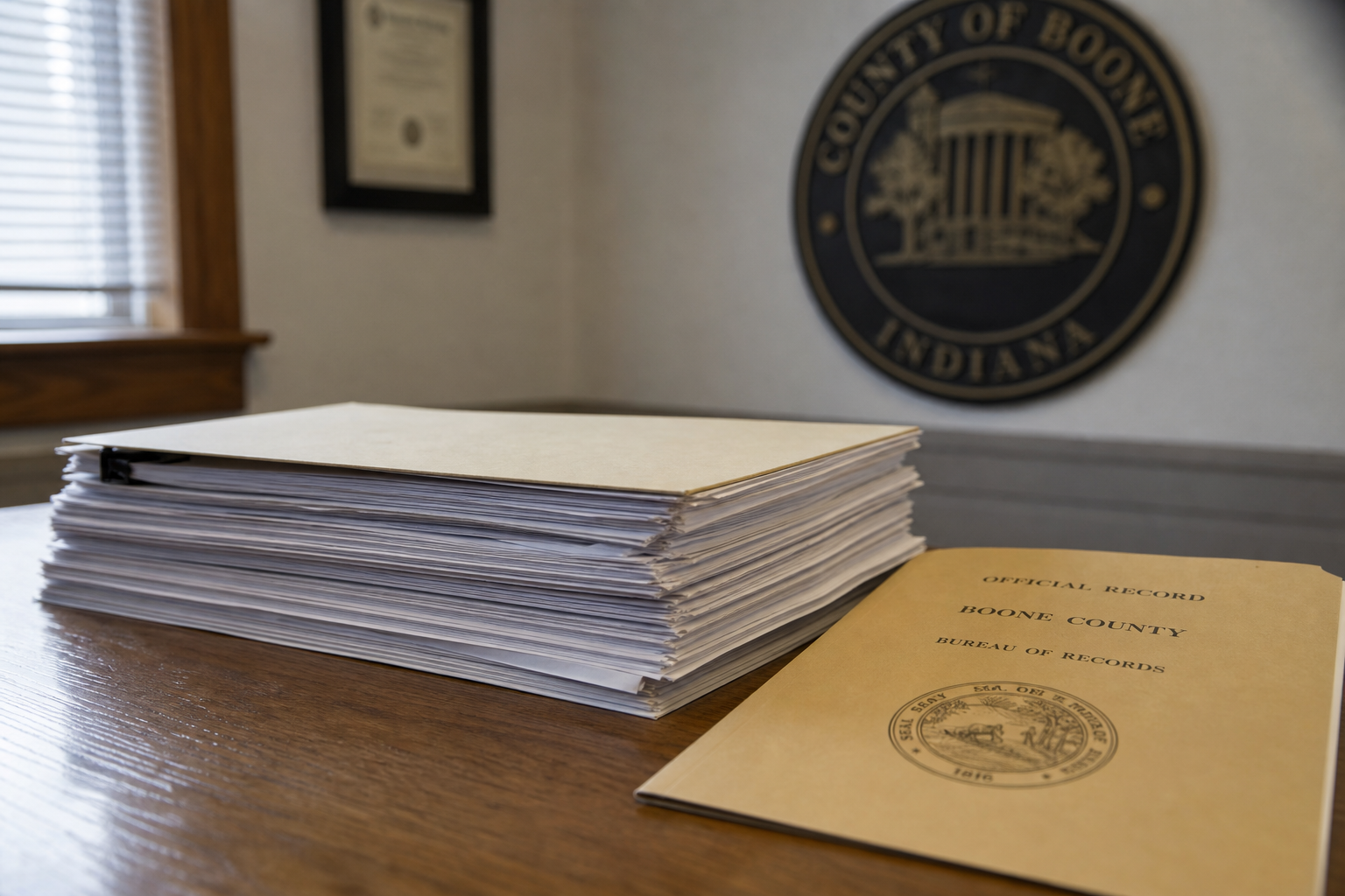 Public records and case file documents representing the crash investigation records held by Huntington County agencies after a fatal highway crash