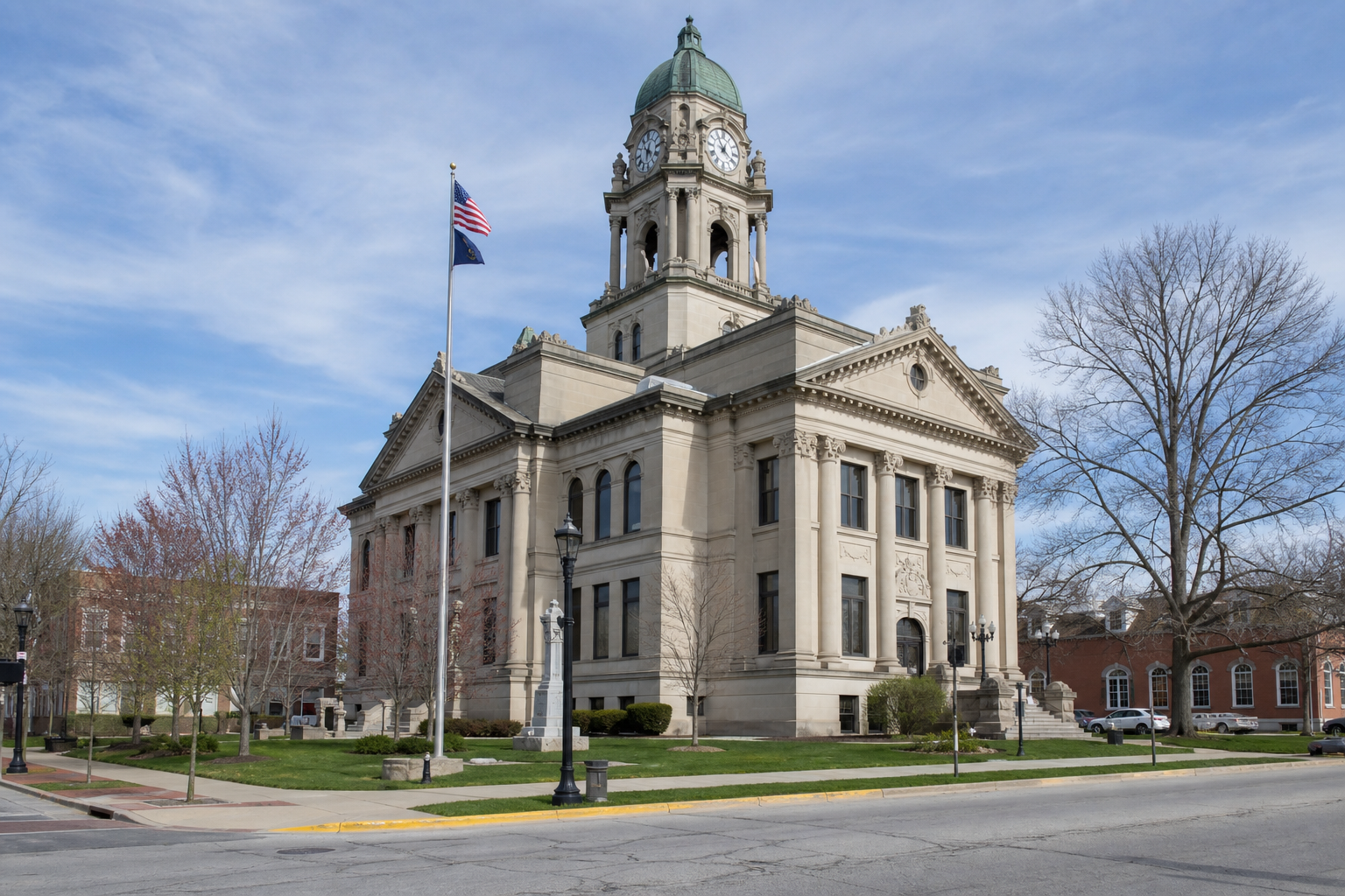 Boone County courthouse in Lebanon, providing local legal context for potential claims arising from the North West Street fire.