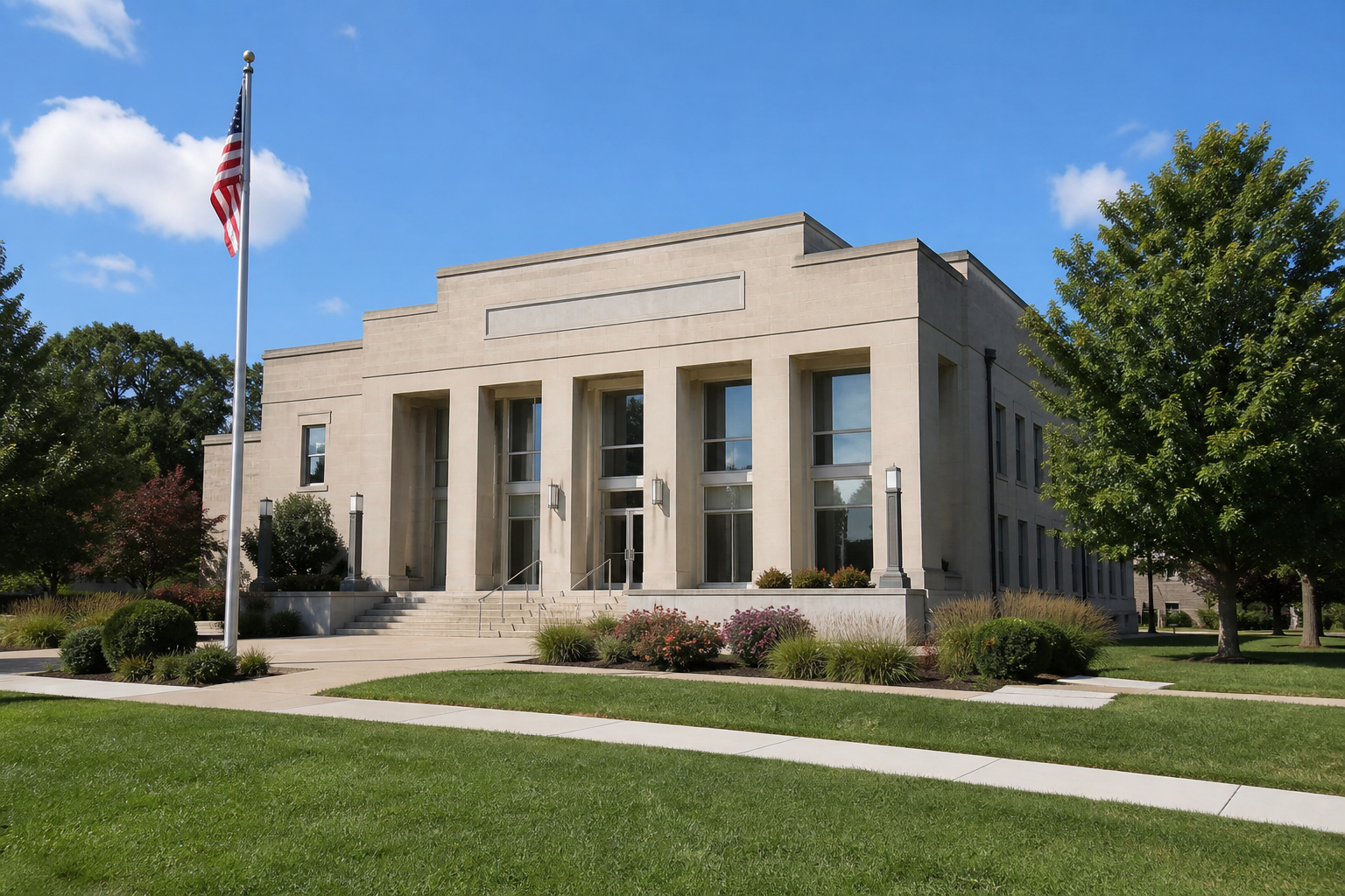 County government building in Lawrence County, relevant to local records and an injury-crash investigation in Mitchell.