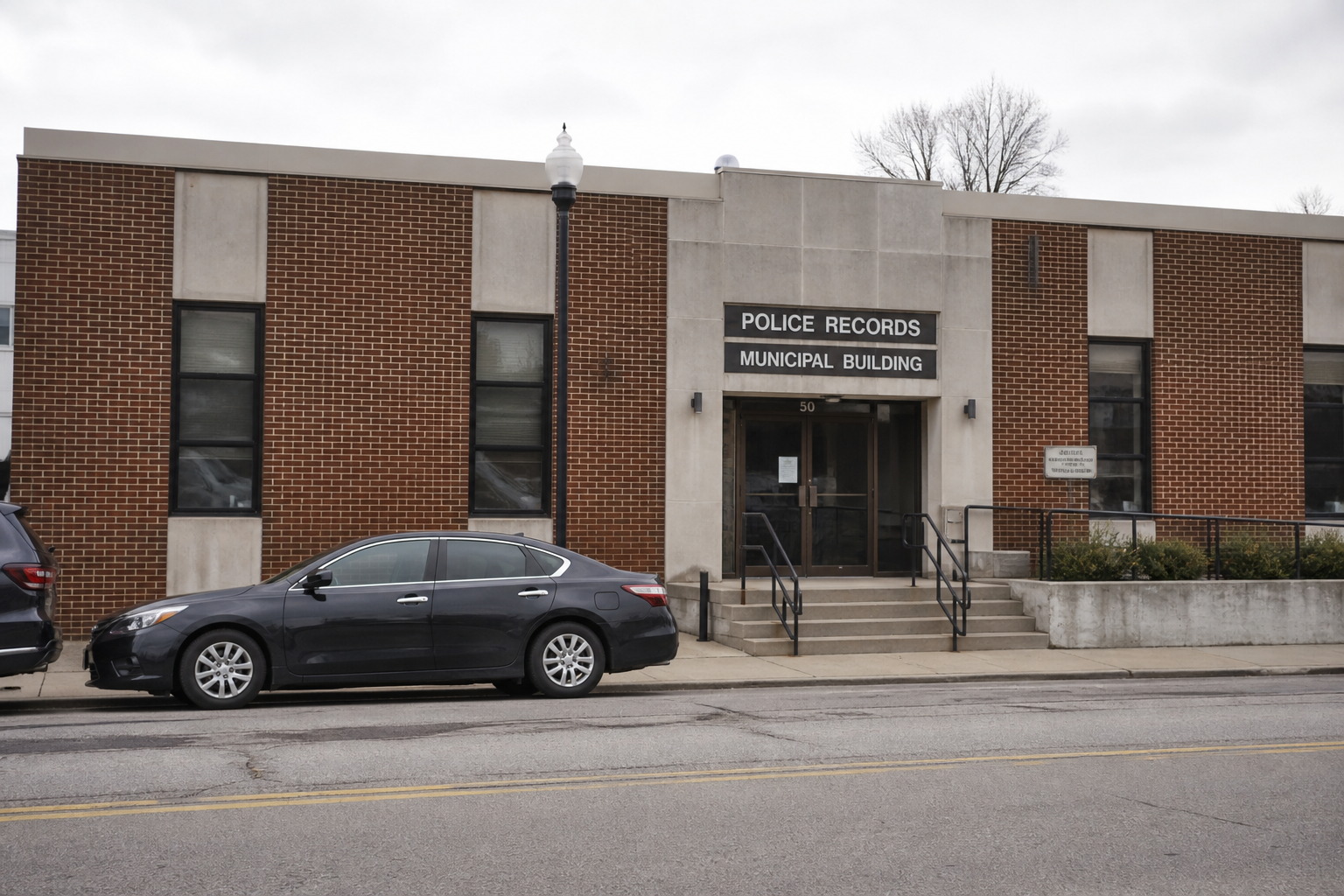Police records office context in Lebanon, Indiana, relevant to requesting a crash report after the Interstate 65 collision.