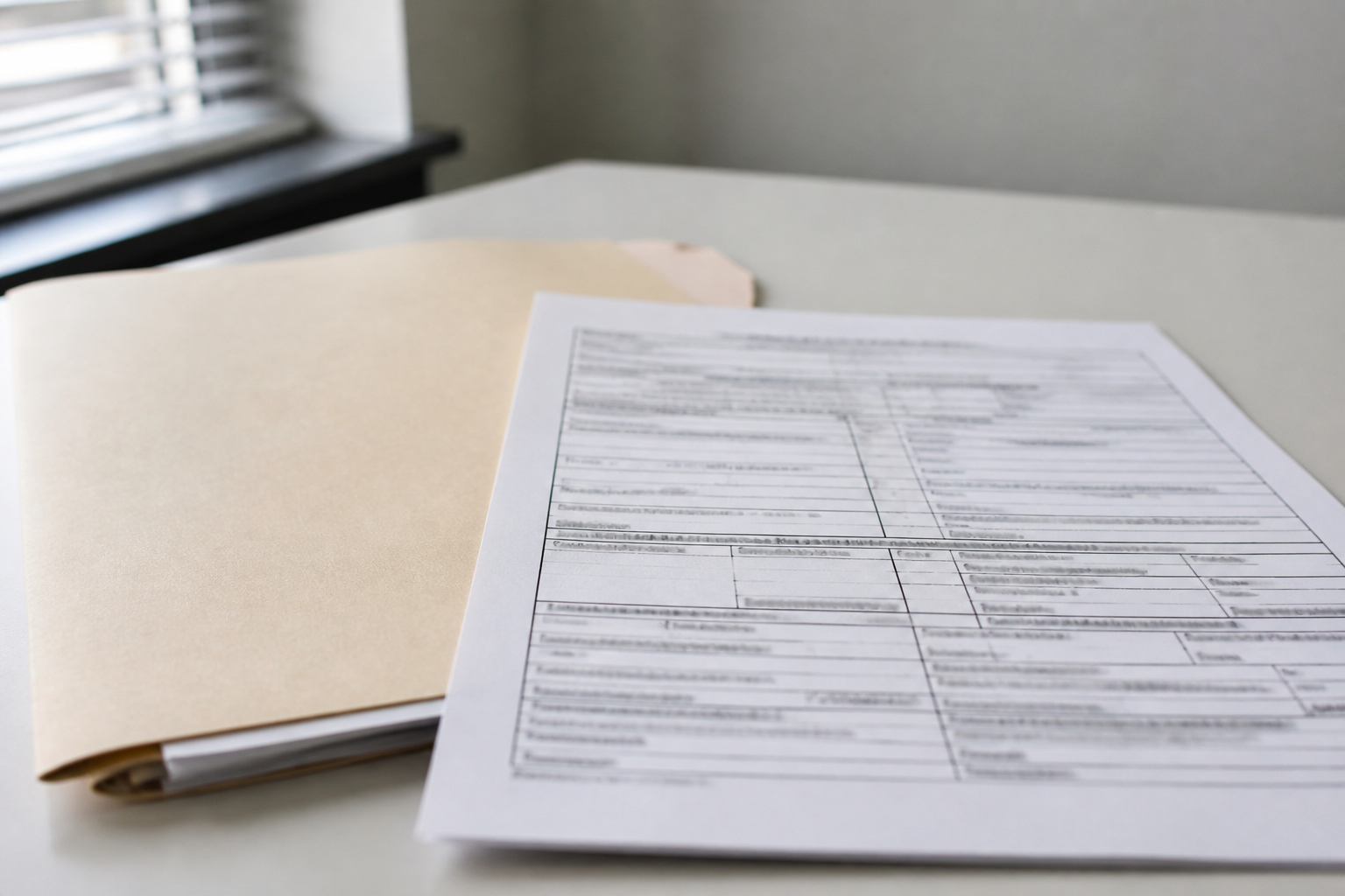 Indiana crash-report paperwork representing the public records and evidence that may matter after a Fountain County injury crash.