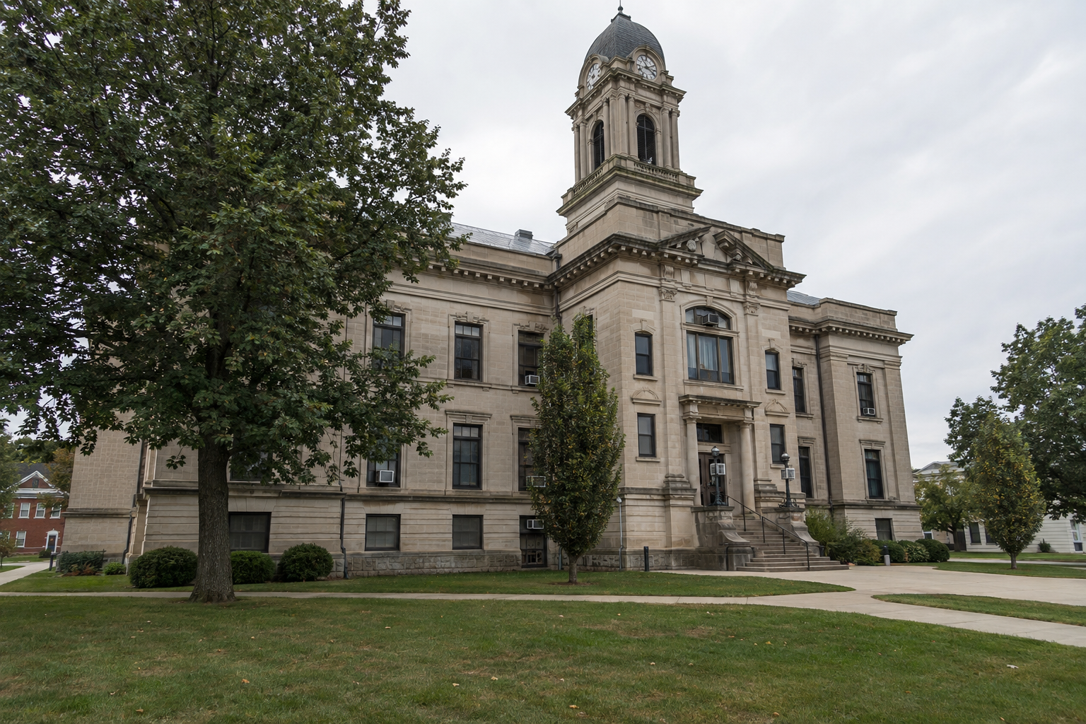 Indiana county public records building representing the local records and legal process following a Gibson County injury crash.