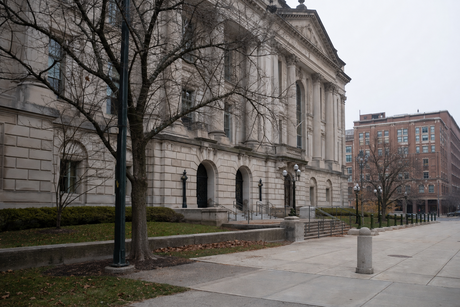 Marion County courthouse exterior in Indianapolis, where Indiana crash claims may be filed based on venue and applicable deadlines.