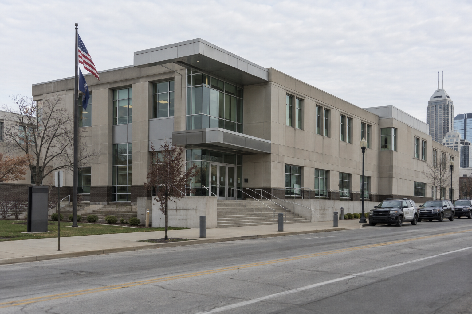 Public safety building in Indianapolis, where IMPD investigated the fatal East Southport Road hit-and-run.
