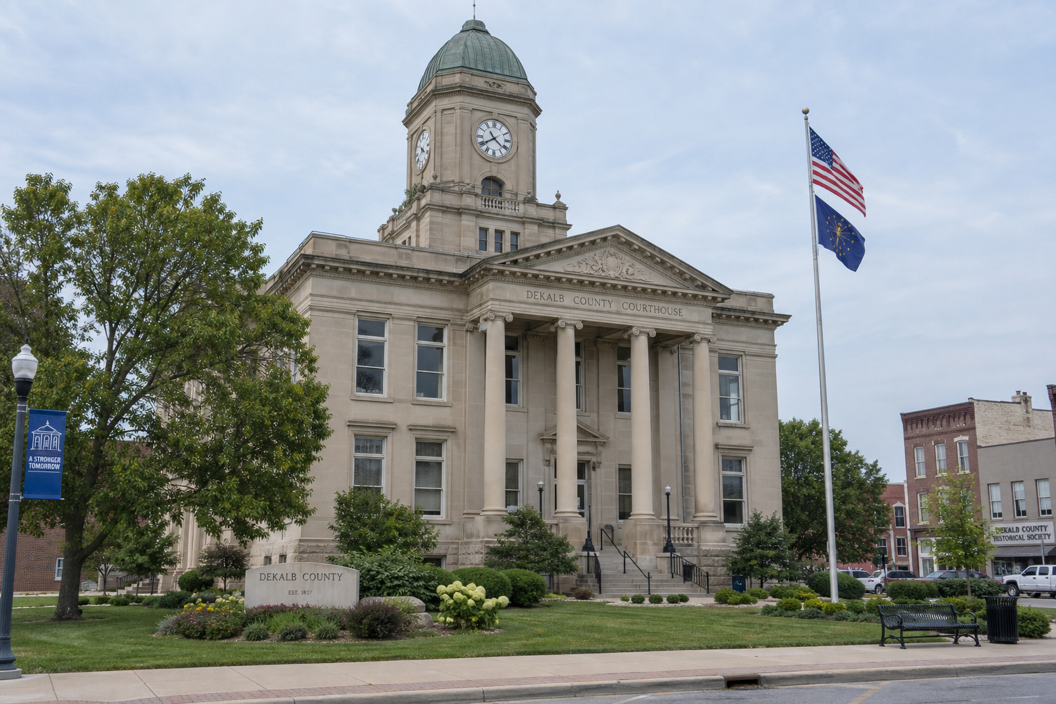 Indiana county courthouse exterior representing the deadlines and court issues that can follow a Dearborn County injury claim.