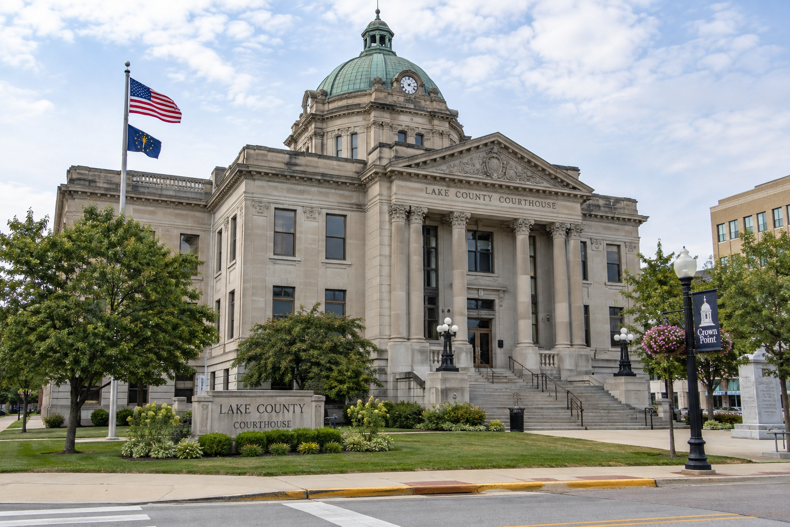 Lake County courthouse exterior representing the county where civil and criminal proceedings connected with the Gary crash may occur.