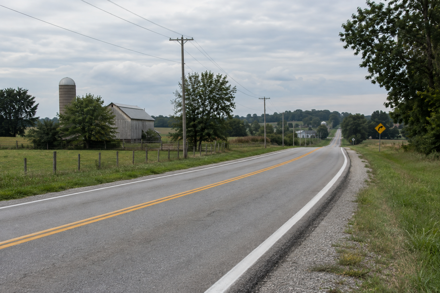 A two-lane section of State Road 66 near Reo in Spencer County, the roadway identified in the fatal head-on crash report.