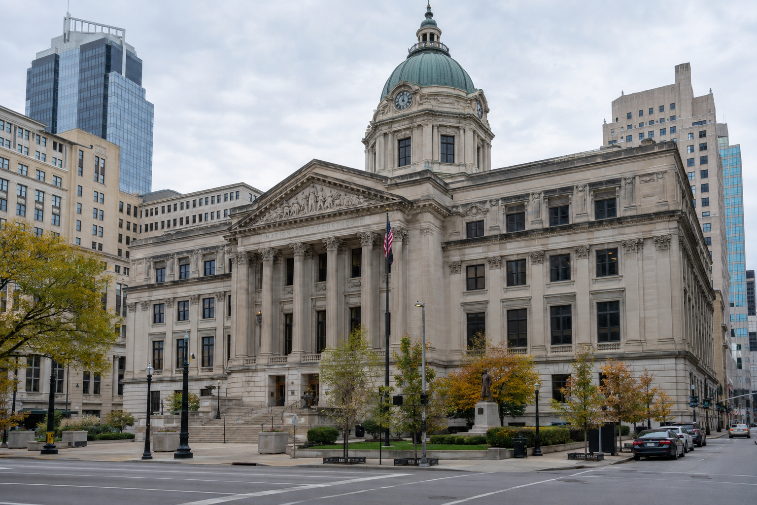 Marion County courthouse exterior in Indianapolis, relevant to potential Indiana civil claims and filing deadlines.