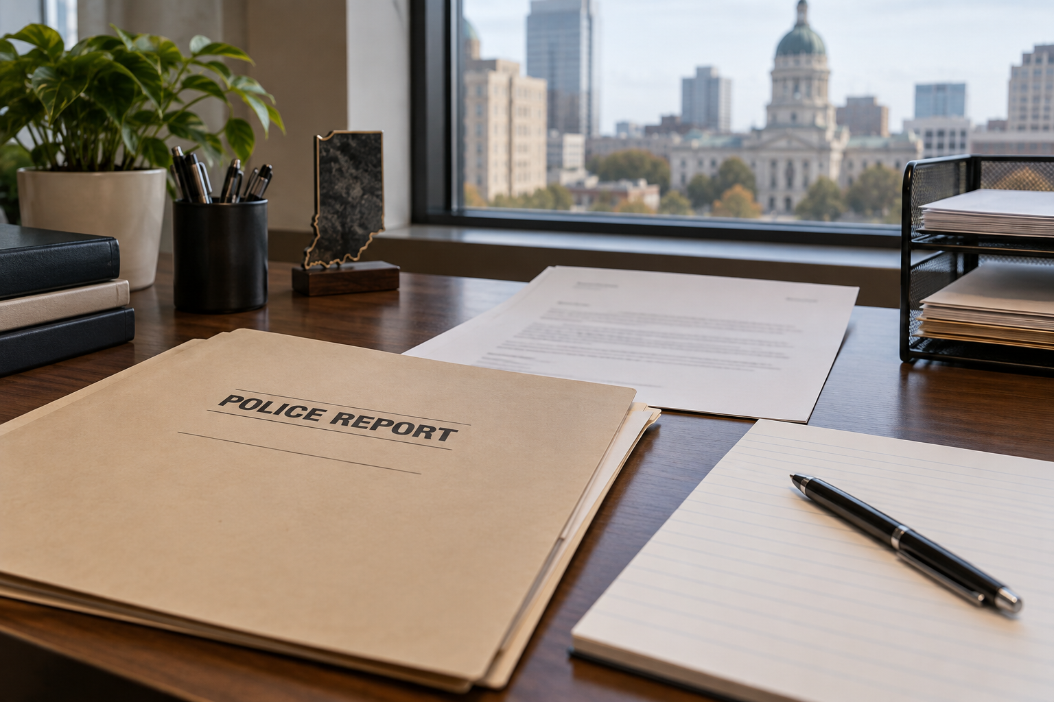 Generic police and evidence-preservation documents illustrating records that may matter after a violent injury in Lafayette.