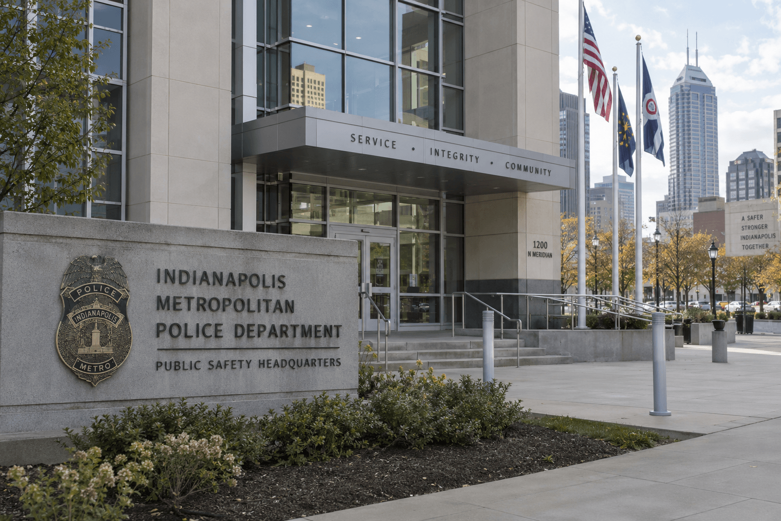 Public safety building in Indianapolis, where authorities are investigating the fatal Jenison Drive shooting.
