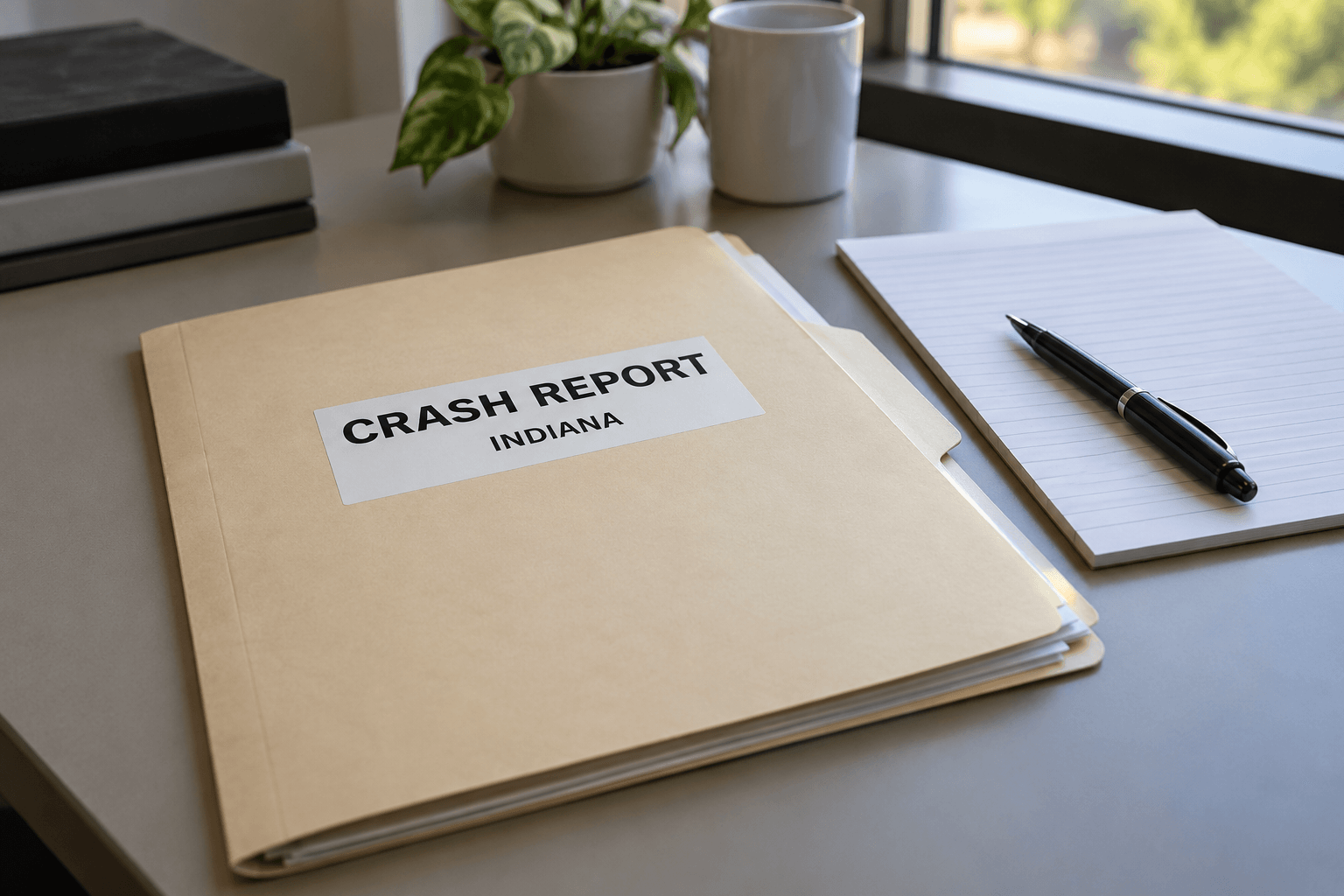Crash report documents illustrating evidence and record preservation after a fatal motorcycle crash in Goshen.