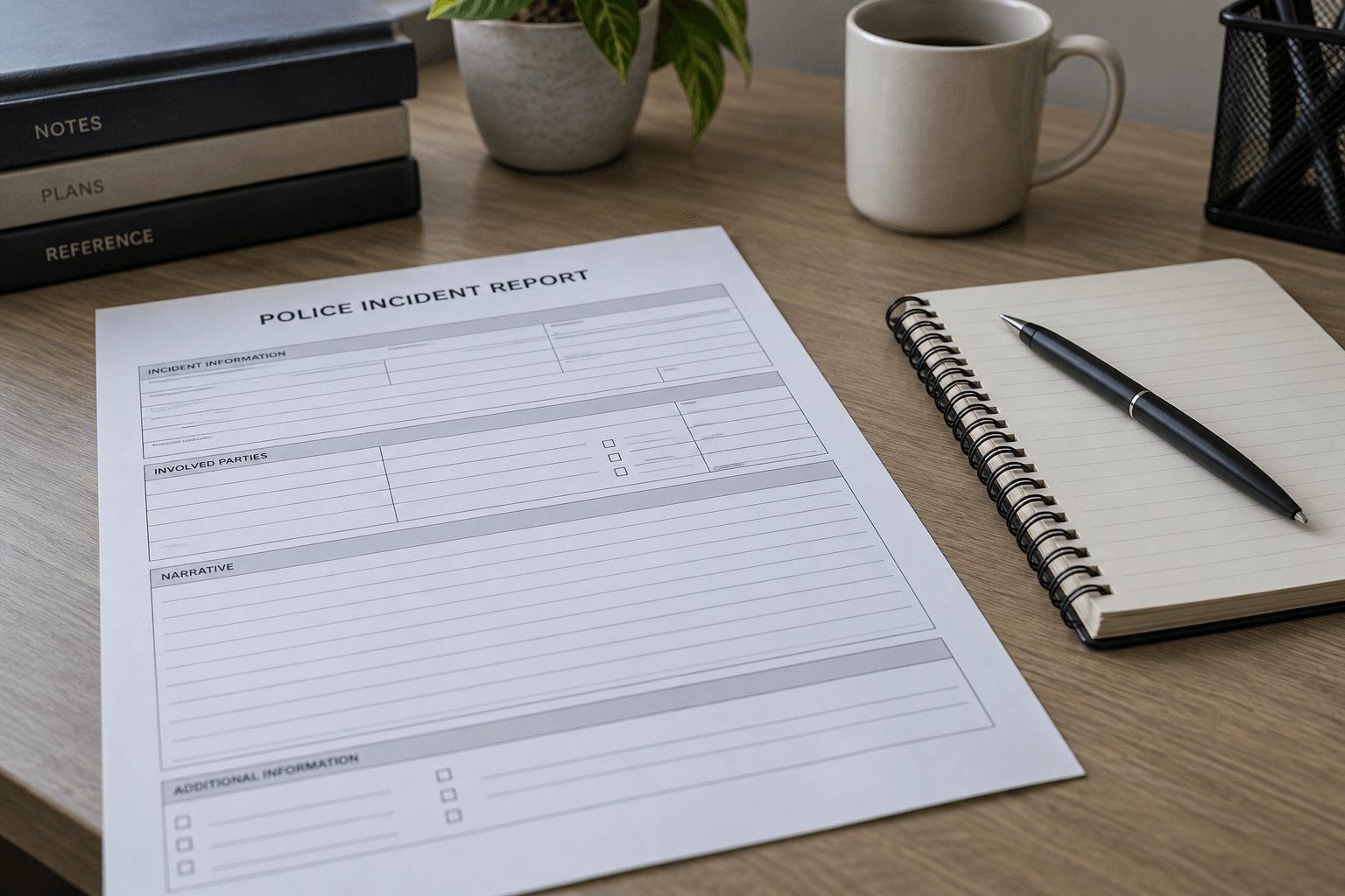 An incident report and notes illustrate the importance of documenting facts after an assault in Indiana.