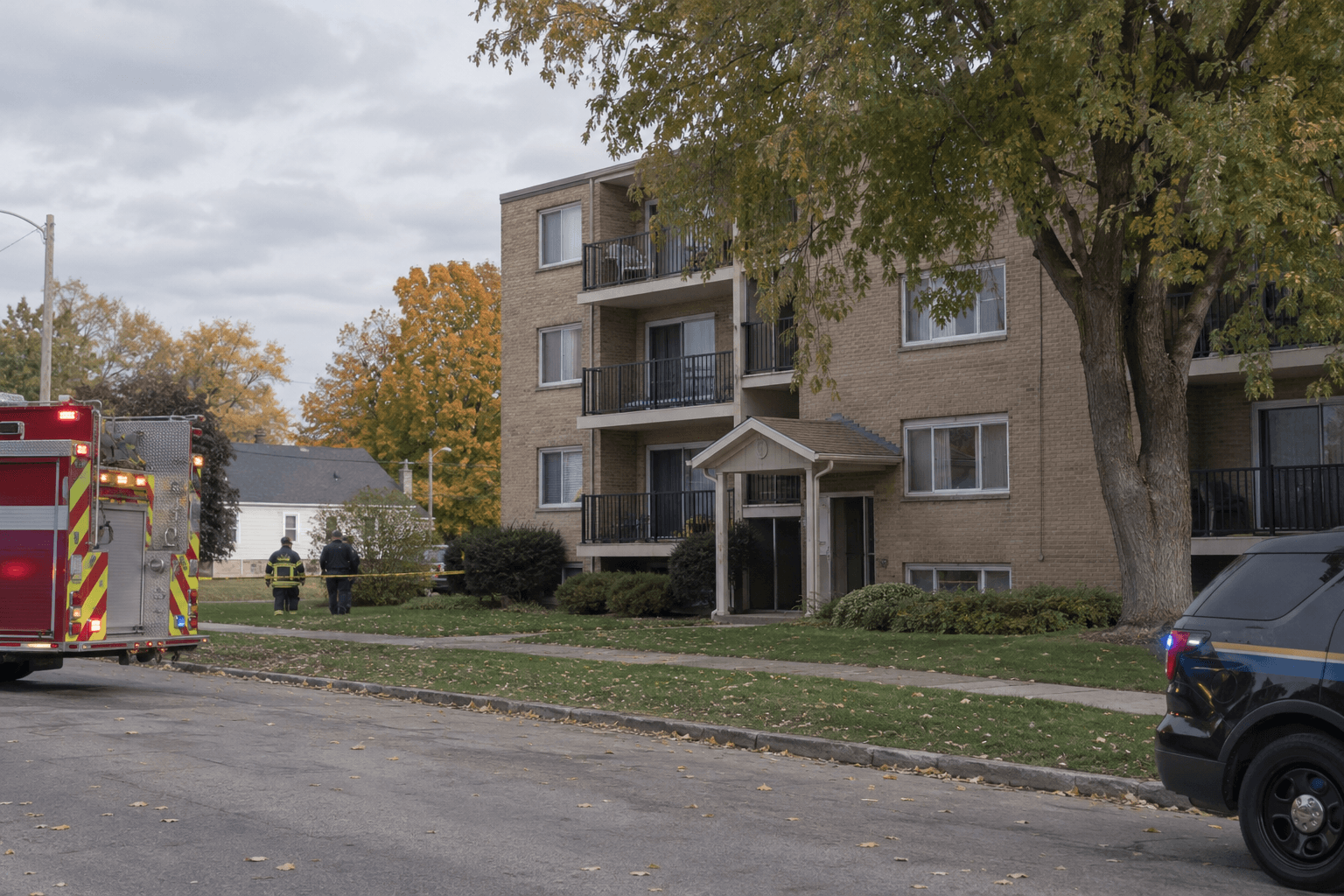 Multi-unit apartment building in Richmond, Indiana, illustrating the setting of the South A Street fire report.