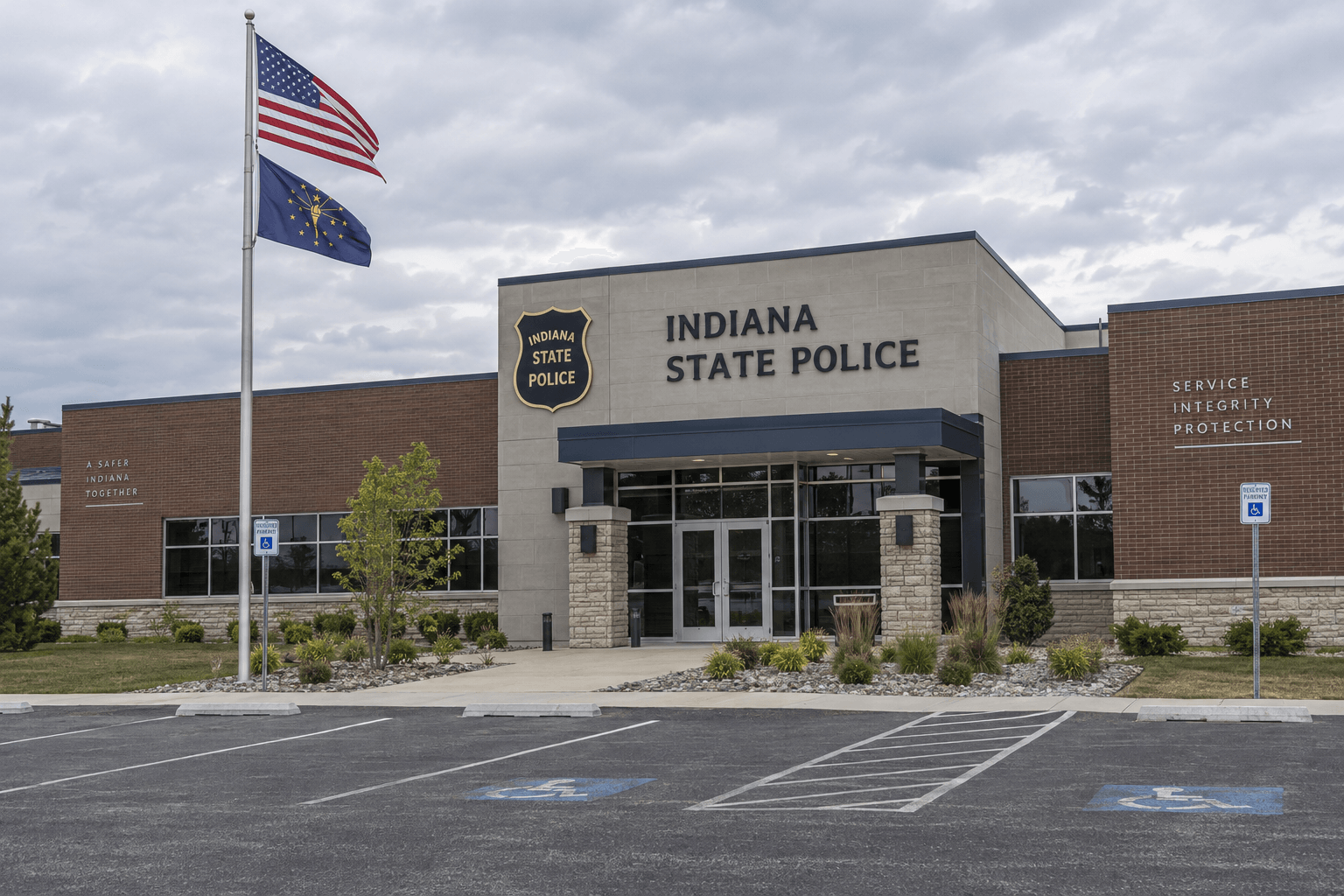 Indiana State Police facility representing the agency that investigated the fatal US 52 crash in Dearborn County.