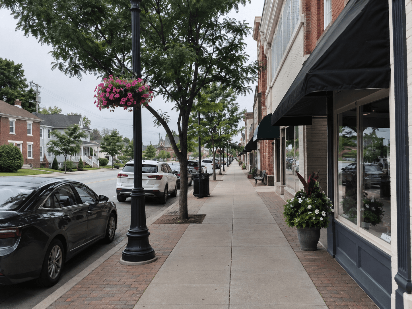 Greensburg street scene representing the location of a reported dog-bite call on North Anderson Street.