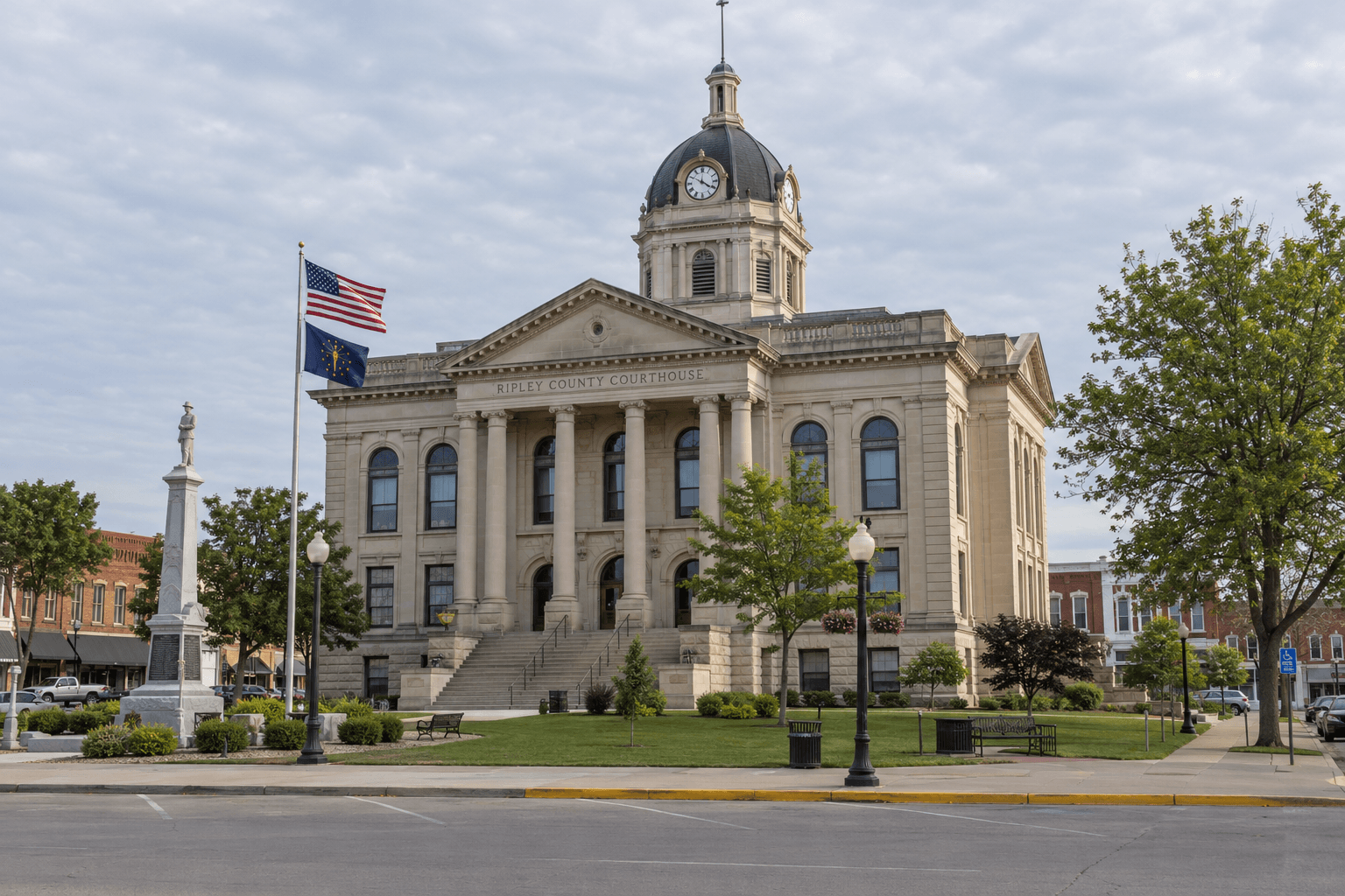 Indiana county courthouse exterior illustrating why location and filing deadlines may matter in an injury claim.