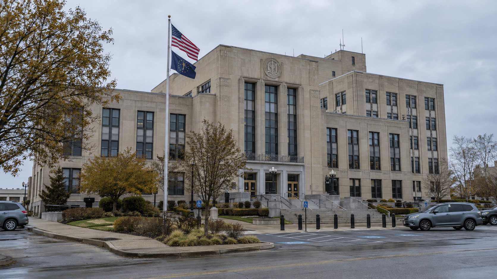 Lake County government building representing potential legal proceedings and notice issues after the Hammond fatal crash.