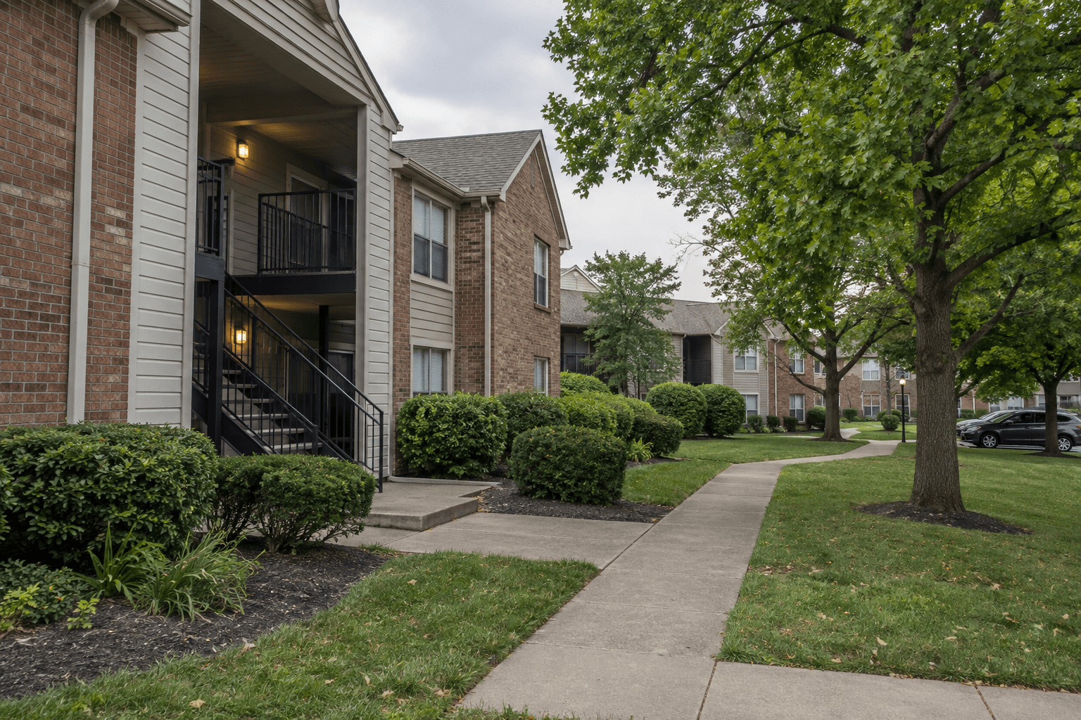 Indianapolis apartment setting relevant to the ongoing Bunker Hill Drive shooting investigation.