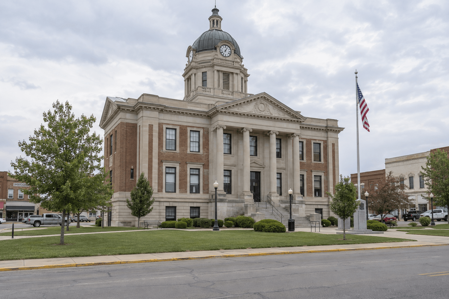 Indiana county courthouse exterior representing the importance of county location and filing rules in a Gibson County injury claim.
