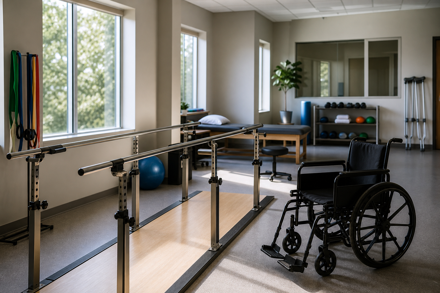 Rehabilitation room for catastrophic injury recovery in Fort Wayne
