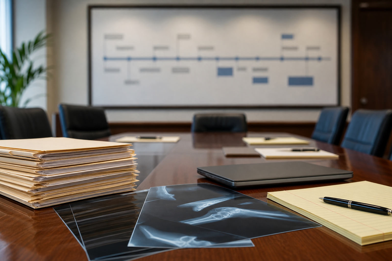 Medical records and x-rays reviewed for catastrophic injury damages
