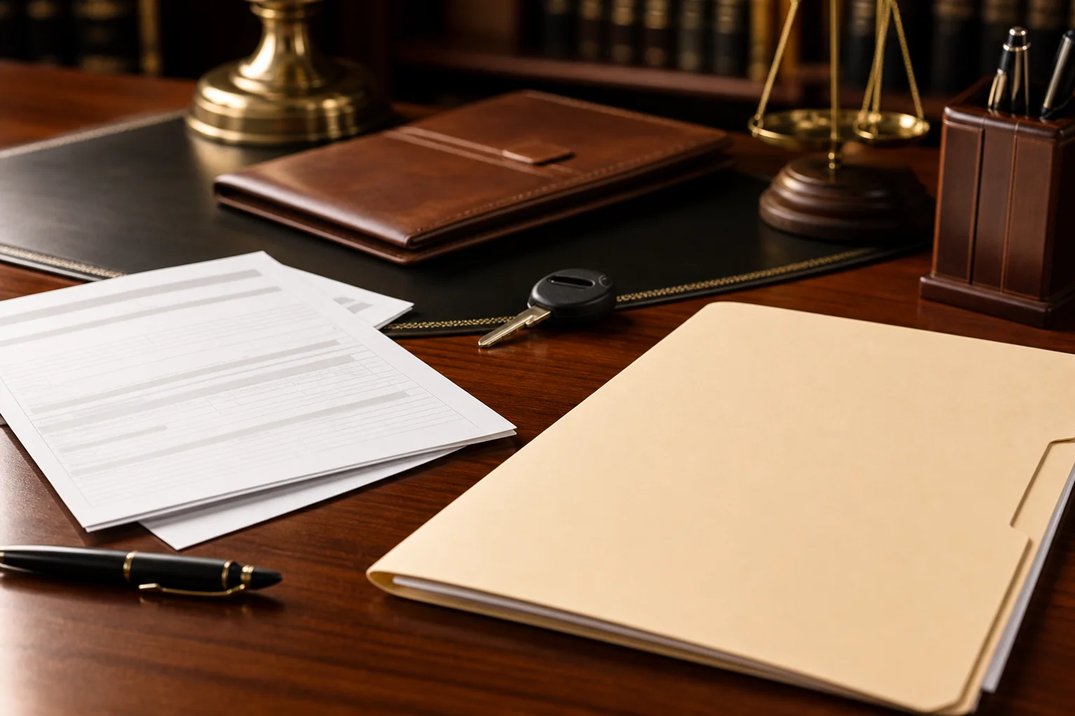 Insurance and medical paperwork for a Fort Wayne e-bike accident claim.
