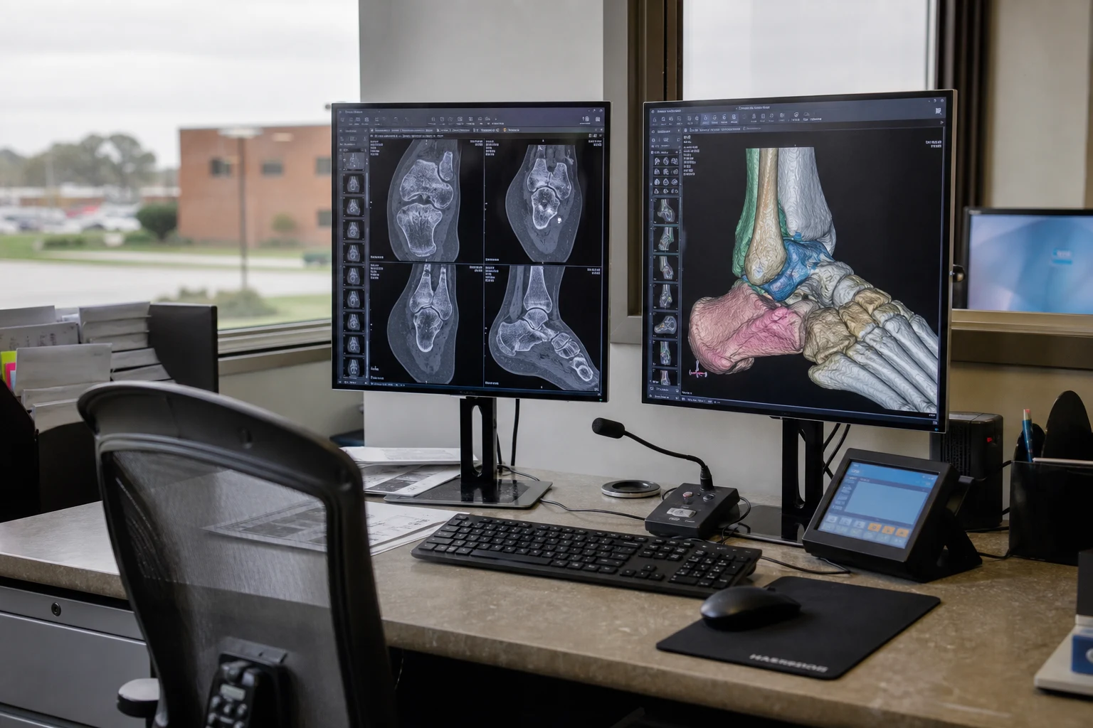 Fort Wayne foot injury scene — ct workstation