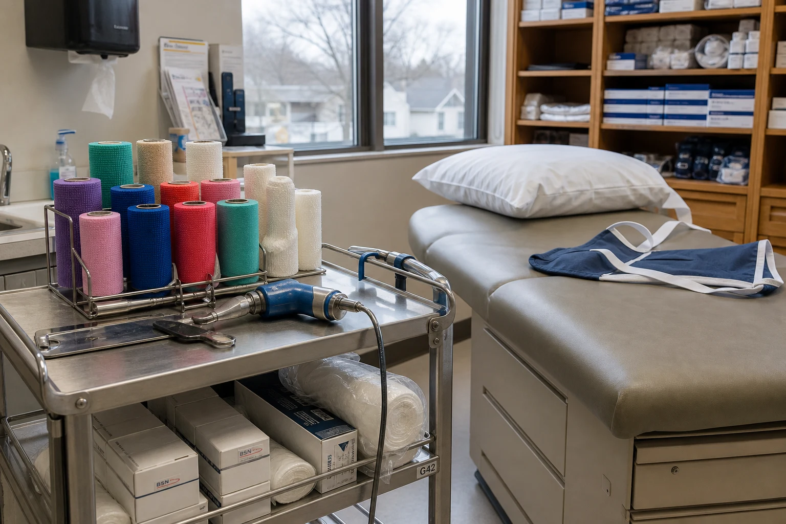 Fort Wayne fracture injury scene — cast room