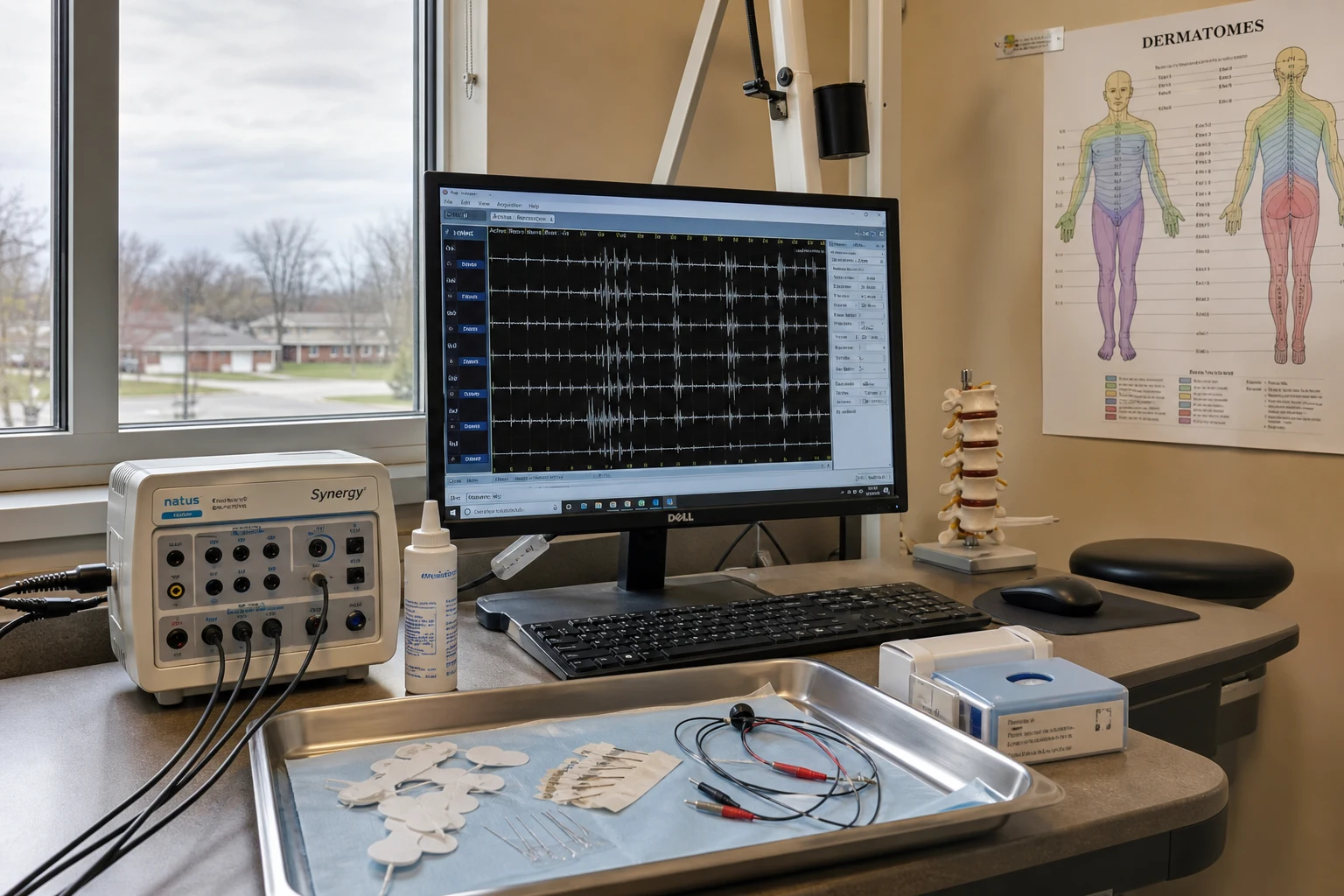 Fort Wayne herniated disc injury scene — emg station