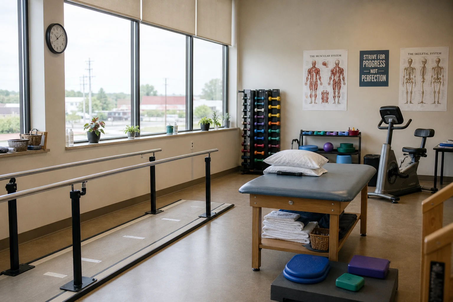 Fort Wayne nursing home abuse scene — rehab room