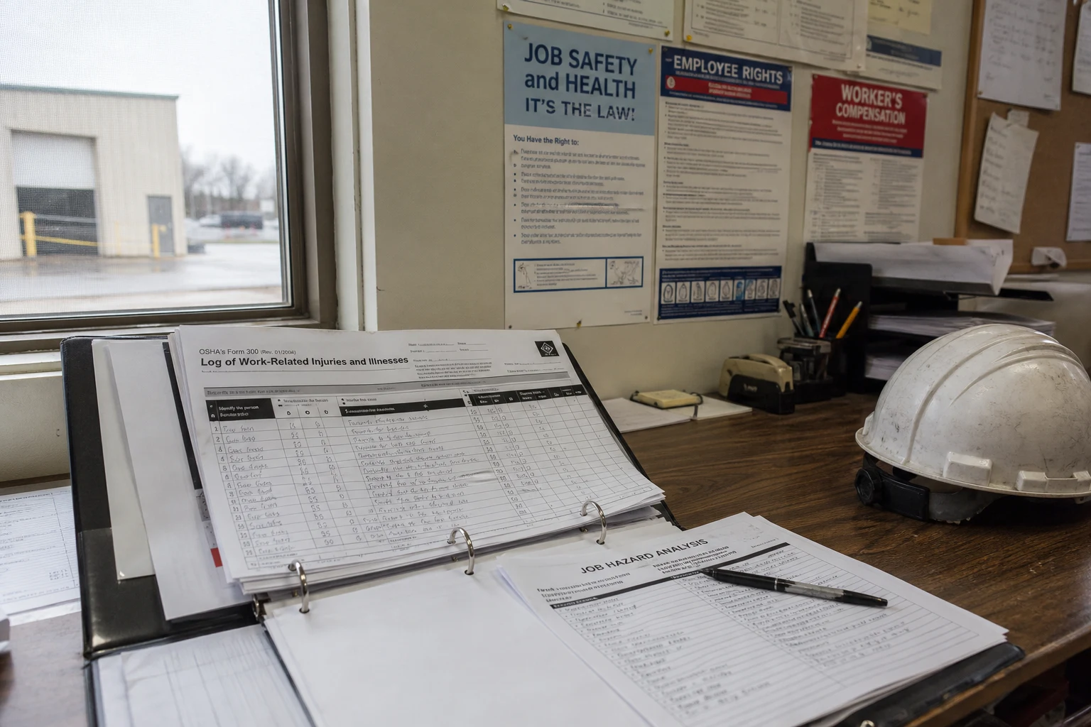 Fort Wayne repetitive motion injury scene — osha log binder