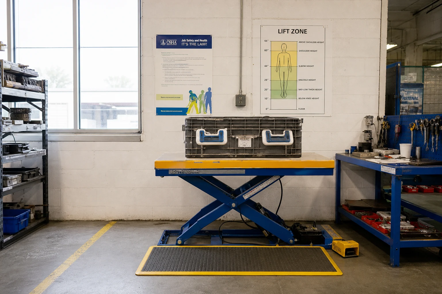 Fort Wayne sprain or strain injury scene — ergonomic workstation