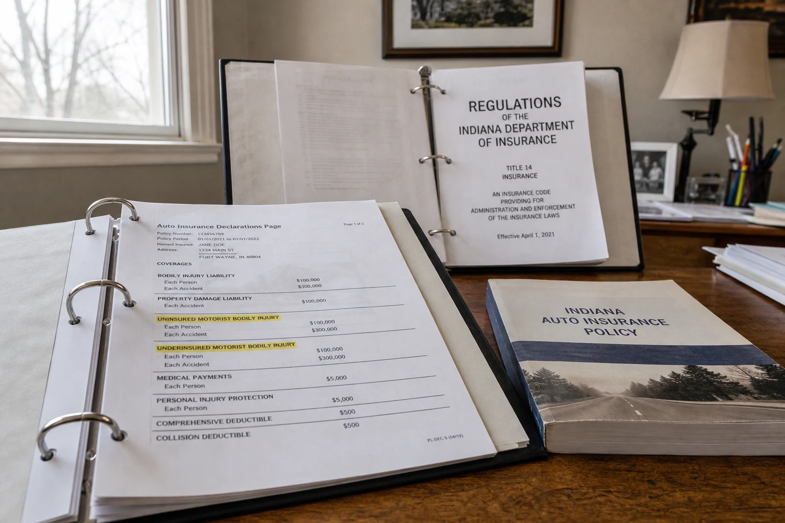 Fort Wayne UM/UIM claim scene — policy declarations