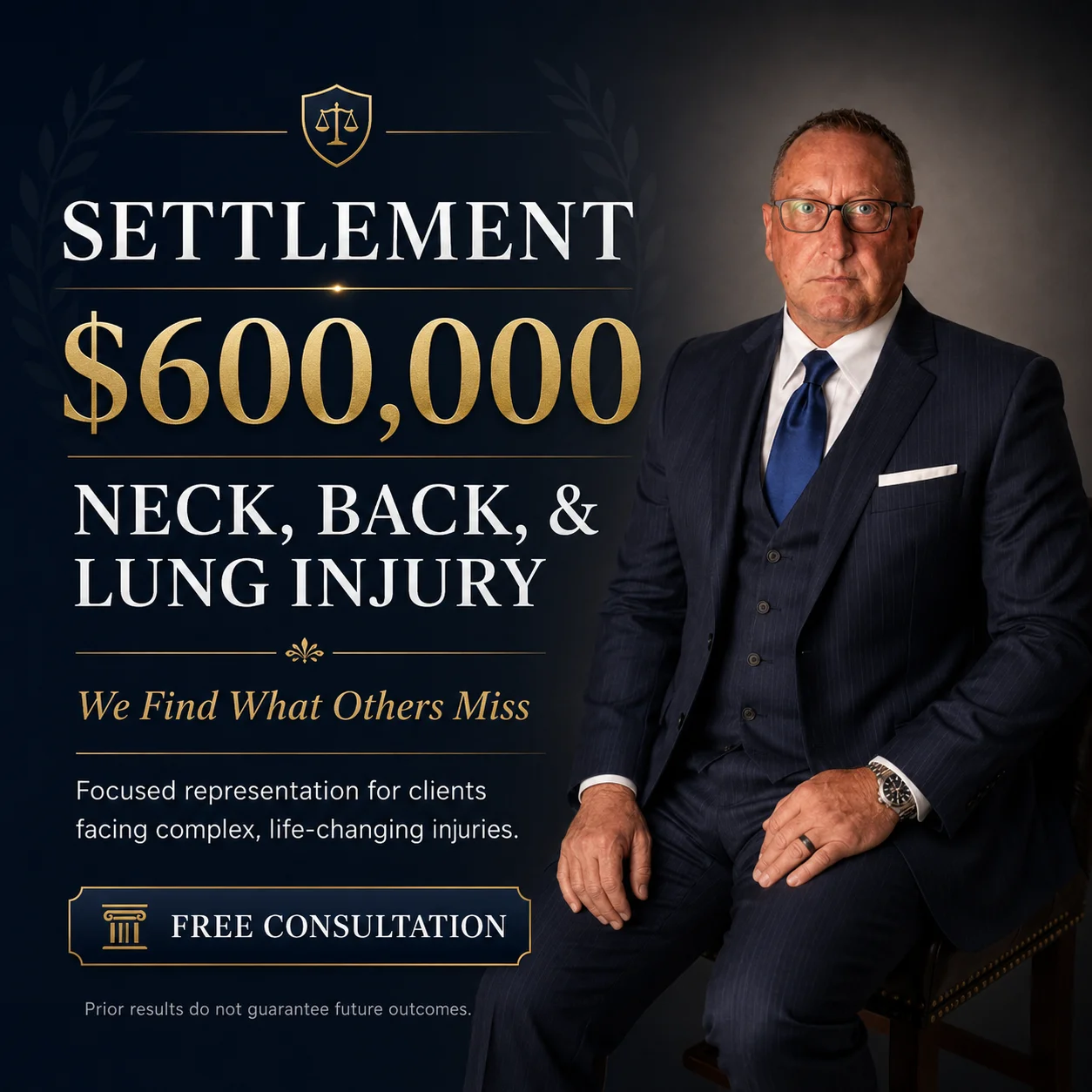 Acuerdo reciente de $600,000 por lesiones de cuello, espalda y pulmón — Delventhal Law Office